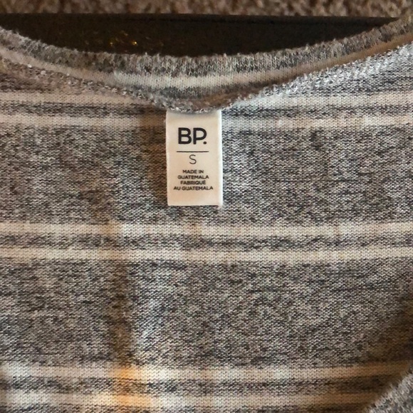 BP OVERSIZED STRIPED GREY AND WHITE SWEATER - Picture 2 of 4
